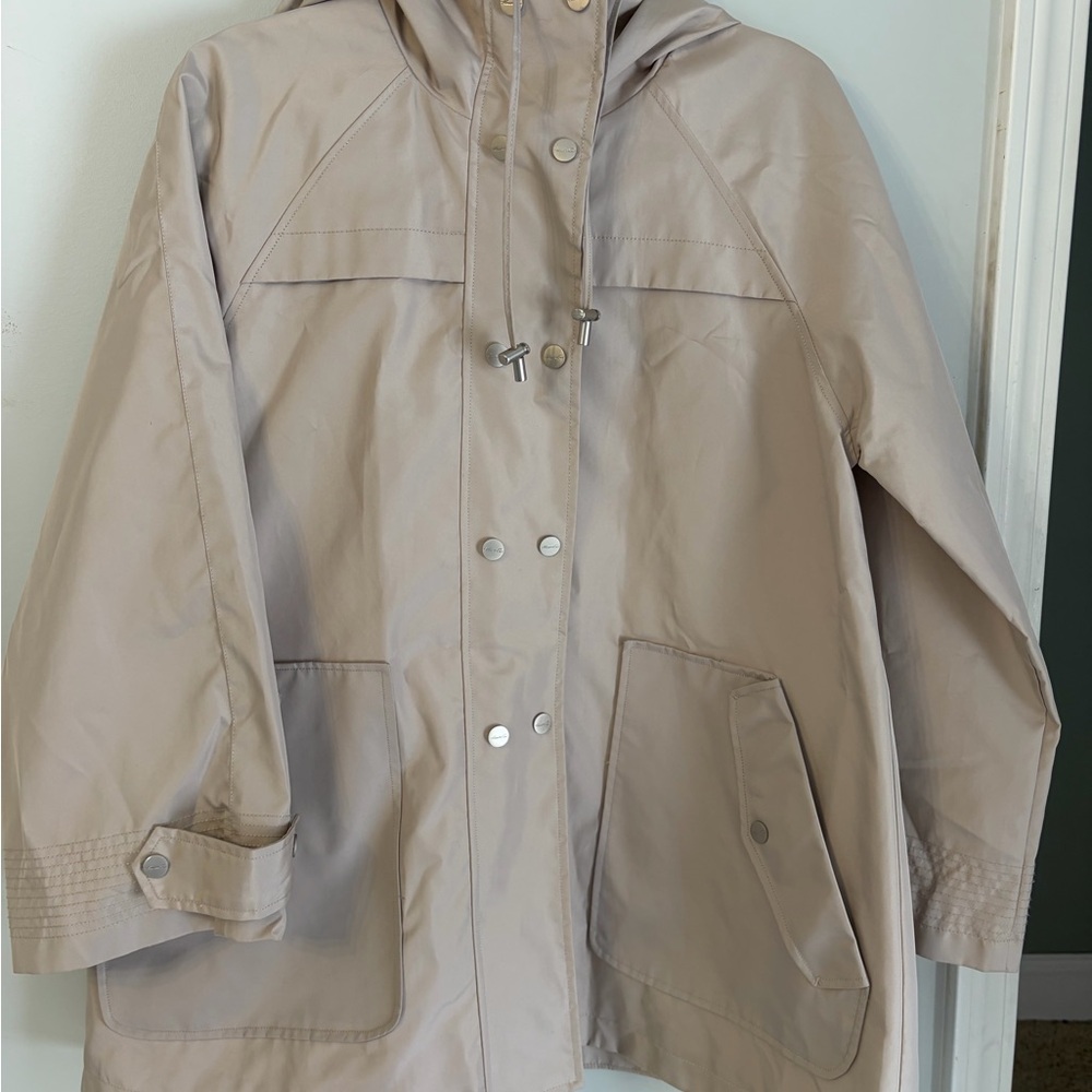 Kenneth Cole Beige Hooded Jacket